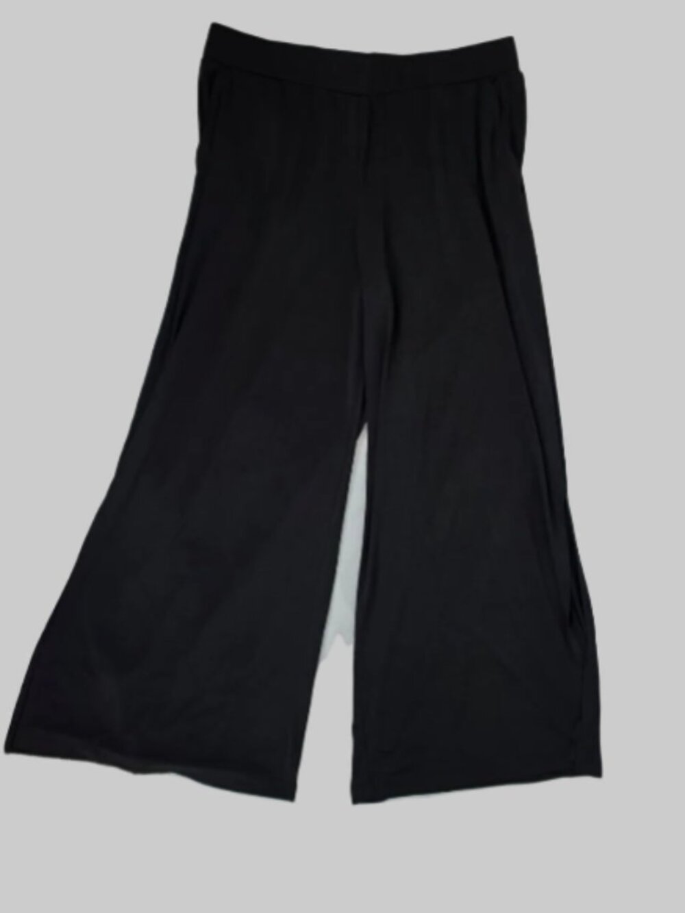 G.I.L.I. Black Wide Leg Palazzo Pants Women’s Large Stretch Pull-On